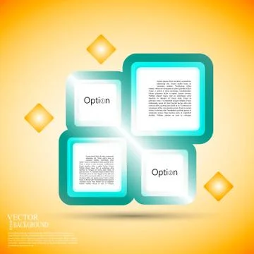 Abstract background of color boxes. Template for a text 스톡 일러스트