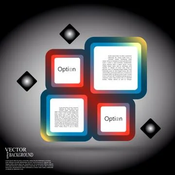 Abstract background of color boxes. Template for a text Stock-Illustration