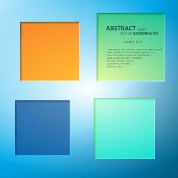 Abstract background of color boxes. Template for a text Stock Illustration