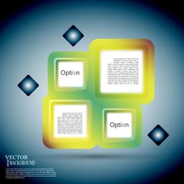 Abstract background of color boxes. Template for a text 스톡 일러스트