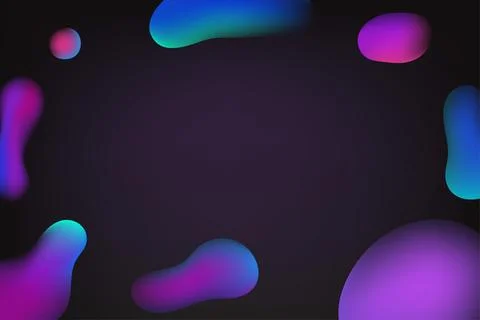 Abstract background with color bubbles. Vector banner template Stock Illustration