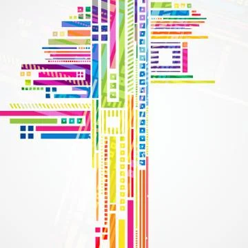 Abstract background with color elements. vector illustration Stock Illustration