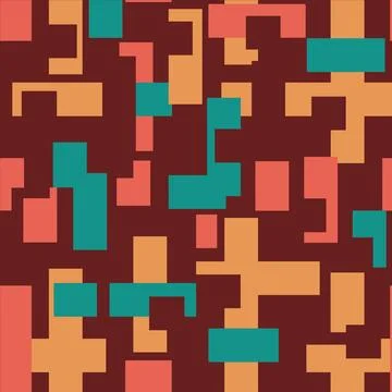 Abstract background with color geometric cubes, geometric figures pattern Stock Illustration