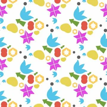 Abstract background with color geometric cubes, geometric figures pattern f.. Stock Illustration