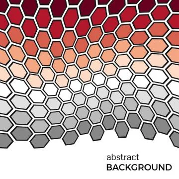 Abstract background with color hexagons elements Stock Illustration