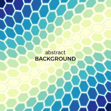 Abstract background with color hexagons elements Stock Illustration