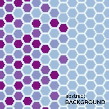 Abstract background with color hexagons elements Stock Illustration