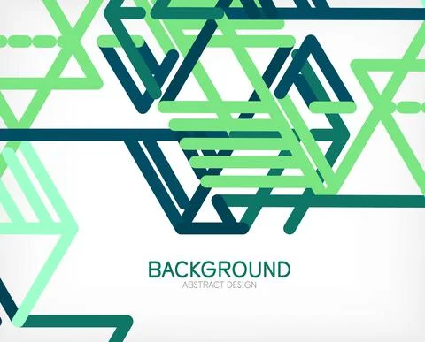 Abstract background. Color lines on white background. Linear abstract Illustrazione stock