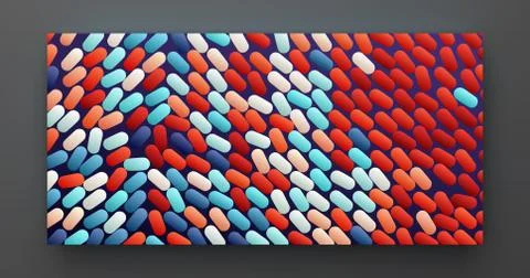 Abstract background with color ovals. Vector illustration. Stock Illustration