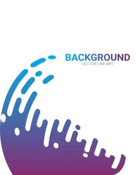 Abstract background with color rounded shapes. Vector illustration Stock Illustration