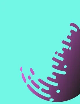 Abstract background with color rounded shapes. Digital illustration Stock Illustration