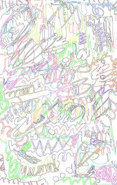 Abstract background with color scribble and lines pattern 스톡 일러스트