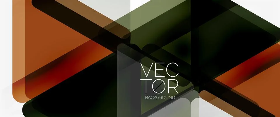 Abstract background. Color transparent triangles in mosaic style with shadow 스톡 일러스트