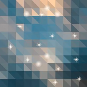 Abstract background of color triangles Stock Illustration