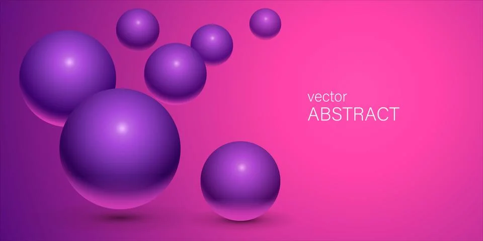 Abstract background with colored 3d balls.Vector eps10 イラスト素材