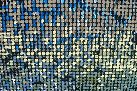 Abstract background of colored circles on the wall Stock Photos