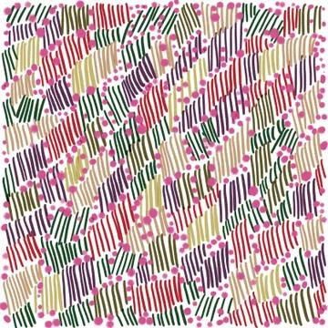 Abstract background with colored dots and lines Illustrazione stock