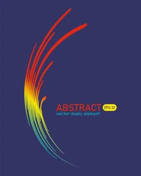 Abstract background with a colored dynamic wave Stock Illustration