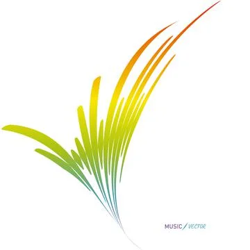 Abstract background with a colored dynamic wave Stock Illustration