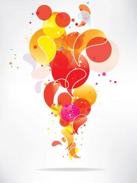 Abstract background with colored elements. Abstract vector illustration with 스톡 일러스트