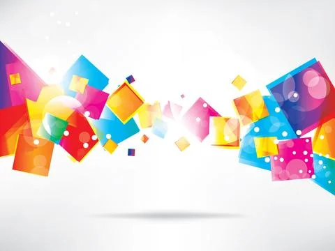 Abstract background with colored elements. Abstract vector illustration with Illustrazione stock