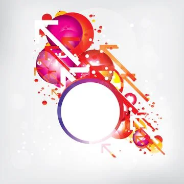 Abstract background with colored elements. Abstract vector illustration with イラスト素材