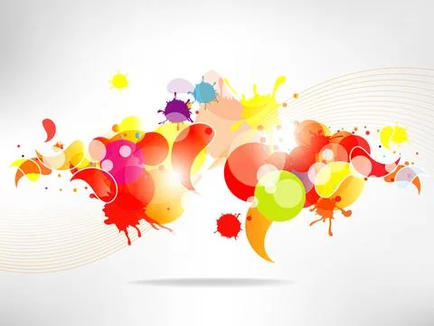 Abstract background with colored elements. Abstract vector illustration with Stock Illustration