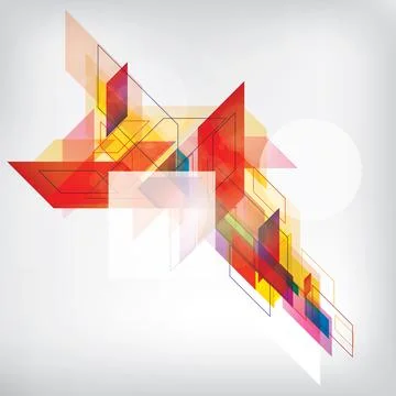 Abstract background with colored elements. Abstract vector illustration with Illustrazione stock