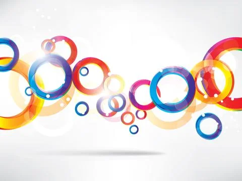 Abstract background with colored elements. Abstract vector illustration with イラスト素材