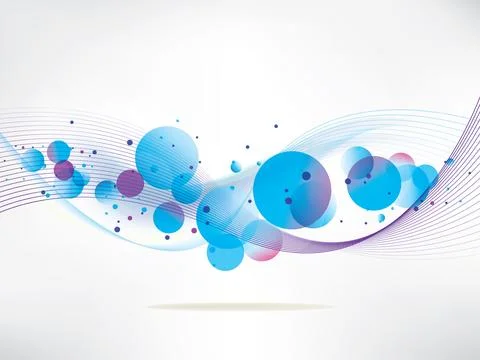 Abstract background with colored elements. Abstract vector illustration with Illustrazione stock