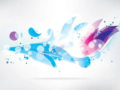 Abstract background with colored elements. Abstract vector illustration with Stock Illustration