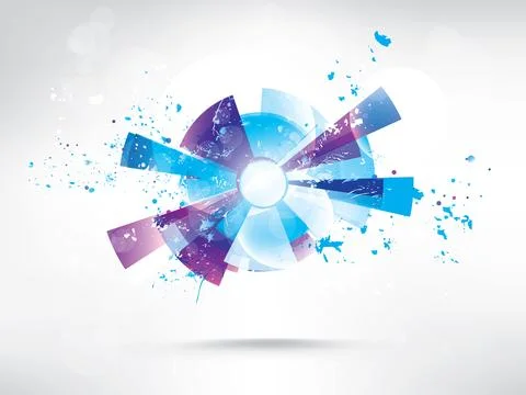 Abstract background with colored elements. Abstract vector illustration with 库存插图