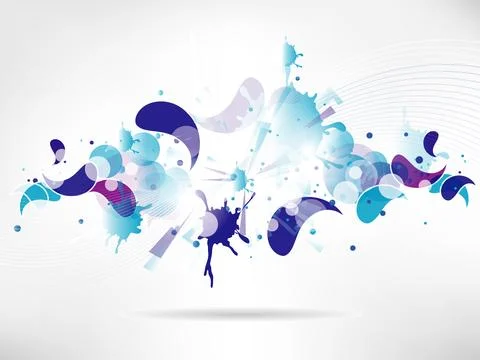 Abstract background with colored elements. Abstract vector illustration with Stock Illustration