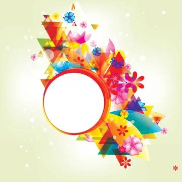 Abstract background with colored elements. Abstract vector illustration with 스톡 일러스트