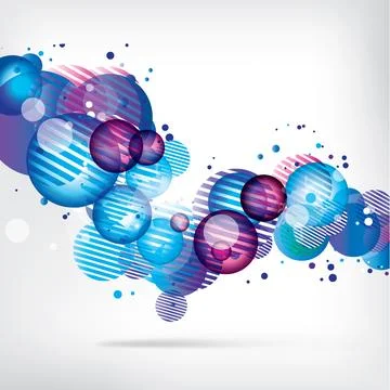 Abstract background with colored elements. Abstract vector illustration with イラスト素材