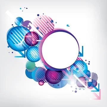 Abstract background with colored elements. Abstract vector illustration with Illustrazione stock