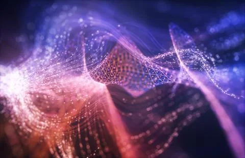 Abstract Background Colored Fluid Design Stock Illustration