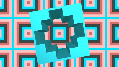 Abstract background with colored geometric elements Video stock 118496899