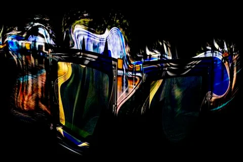 Abstract background of colored glowing elements. Backdrop or wallpaper. Stock Photos