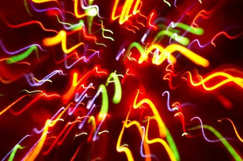 Abstract background: colored light motion blurs #1 Stock Photos