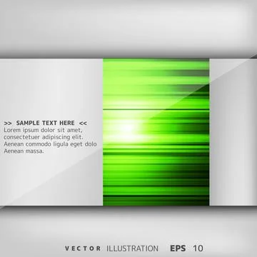 Abstract background with colored lines and geometric elements on paper layers 스톡 일러스트