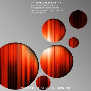 Abstract background with colored lines and geometric elements on paper layers 스톡 일러스트