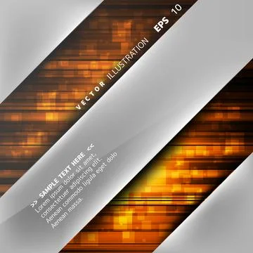 Abstract background with colored lines and geometric elements Illustrazione stock