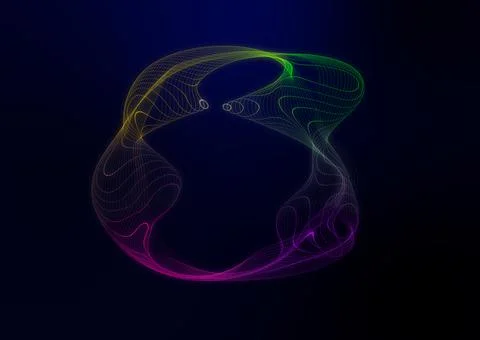 Abstract background of colored lines. Power channel Stock Photos