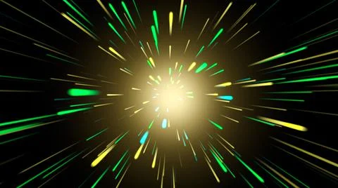 Abstract background. colored neon lines zoom. 스톡 일러스트