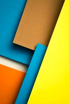 Abstract background with colored paper Stock Photos