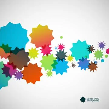 Abstract background of colored rounded bulk items Stock Illustration