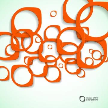 Abstract background of colored rounded bulk items Stock Illustration