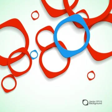 Abstract background of colored rounded bulk items Stock Illustration