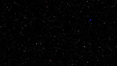 Abstract background with colored shiny sparkling sparkles Video stock 121633031